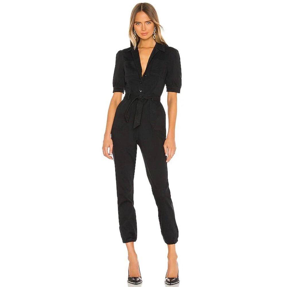 PAIGE Black Utility Jumpsuit - Picture 5 of 14